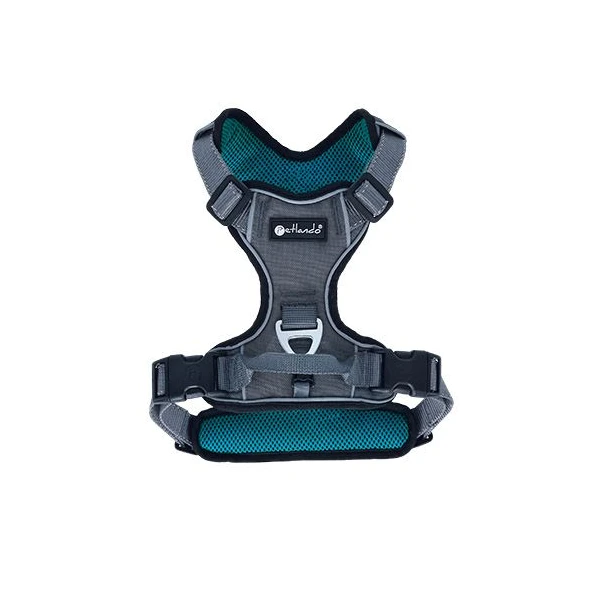 Petlando Outdoor Harnas L Petrol Borst 68x82cm